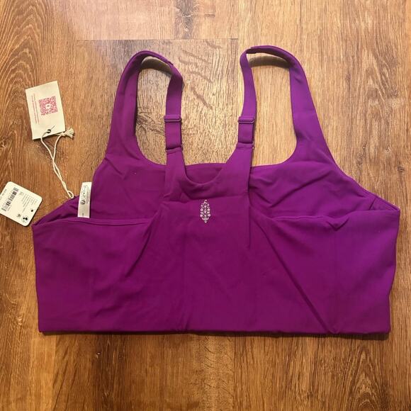 NWT FP Movement x Hatch Never Better Square Neck Maternity Bra Purple Size XL - Picture 4 of 6